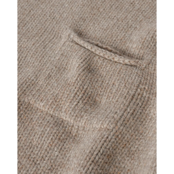 Johnstons of Elgin Brown Cashmere Turtleneck Jumper