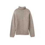 Johnstons of Elgin Brown Cashmere Turtleneck Jumper | Men Knitwear | Coveti