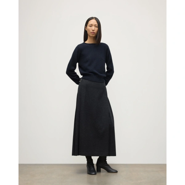 Johnstons of Elgin Cairn Blue Donegal Cashmere Jumper