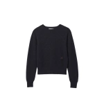 Johnstons of Elgin Cairn Blue Donegal Cashmere Jumper | Sweaters | Coveti
