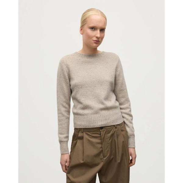 Johnstons of Elgin Cairn Natural Donegal Cashmere Jumper