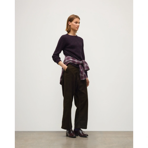 Johnstons of Elgin Cairn Purple Donegal Cashmere Jumper