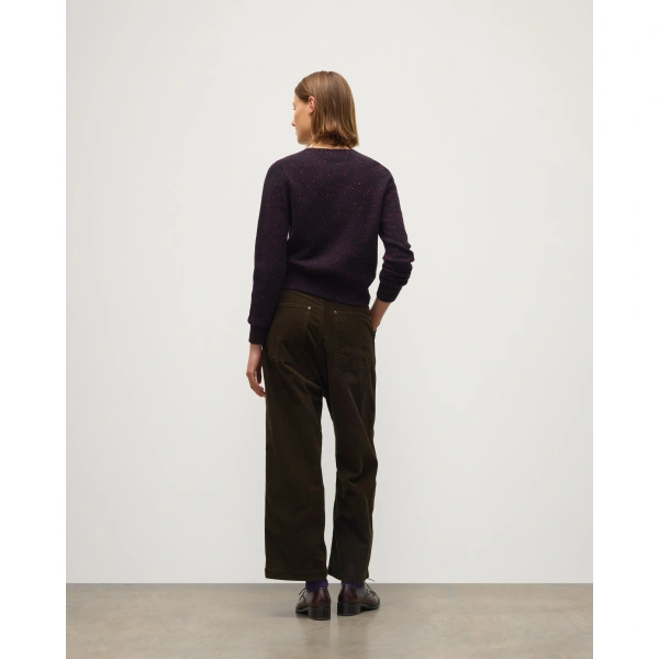 Johnstons of Elgin Cairn Purple Donegal Cashmere Jumper