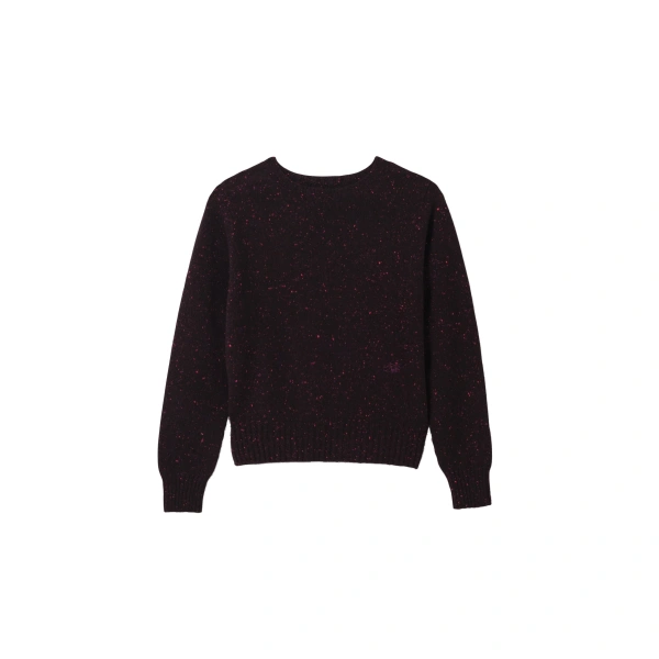 Johnstons of Elgin Cairn Purple Donegal Cashmere Jumper | Sweaters | Coveti