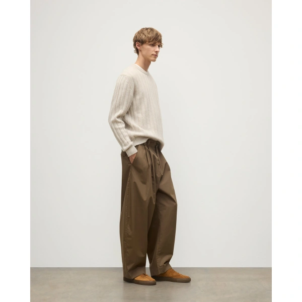 Johnstons of Elgin Calder Natural Cable Cashmere Jumper