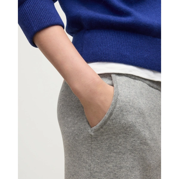 Johnstons of Elgin Coll Light Grey Cashmere Trouser