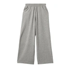 Johnstons of Elgin Coll Light Grey Cashmere Trouser | Sweatpants | Coveti