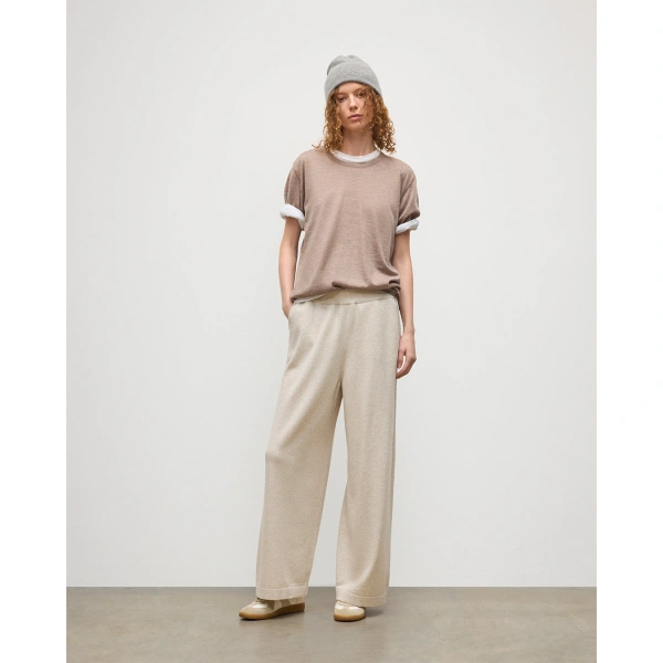 Johnstons of Elgin Coll Natural Cashmere Trouser