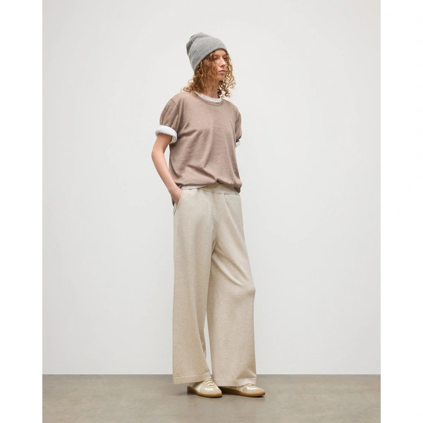 Johnstons of Elgin Coll Natural Cashmere Trouser