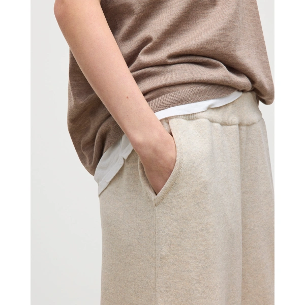 Johnstons of Elgin Coll Natural Cashmere Trouser