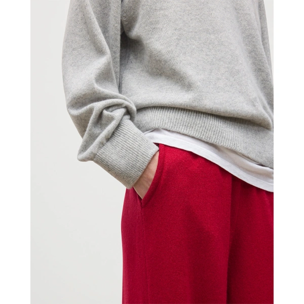 Johnstons of Elgin Coll Red Cashmere Trouser