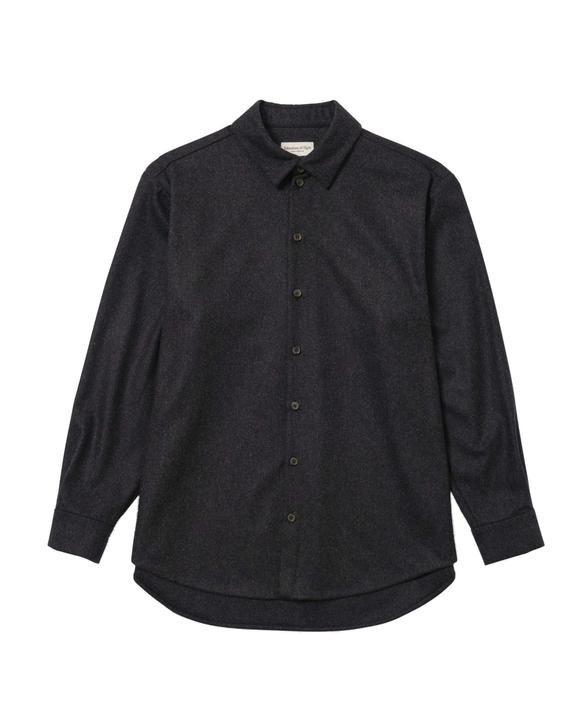 Johnstons of Elgin Corrie Dark Blue Twill Overshirt Johnstons of Elgin Corrie Dark Blue Twill Overshirt | Men Shirts | Coveti