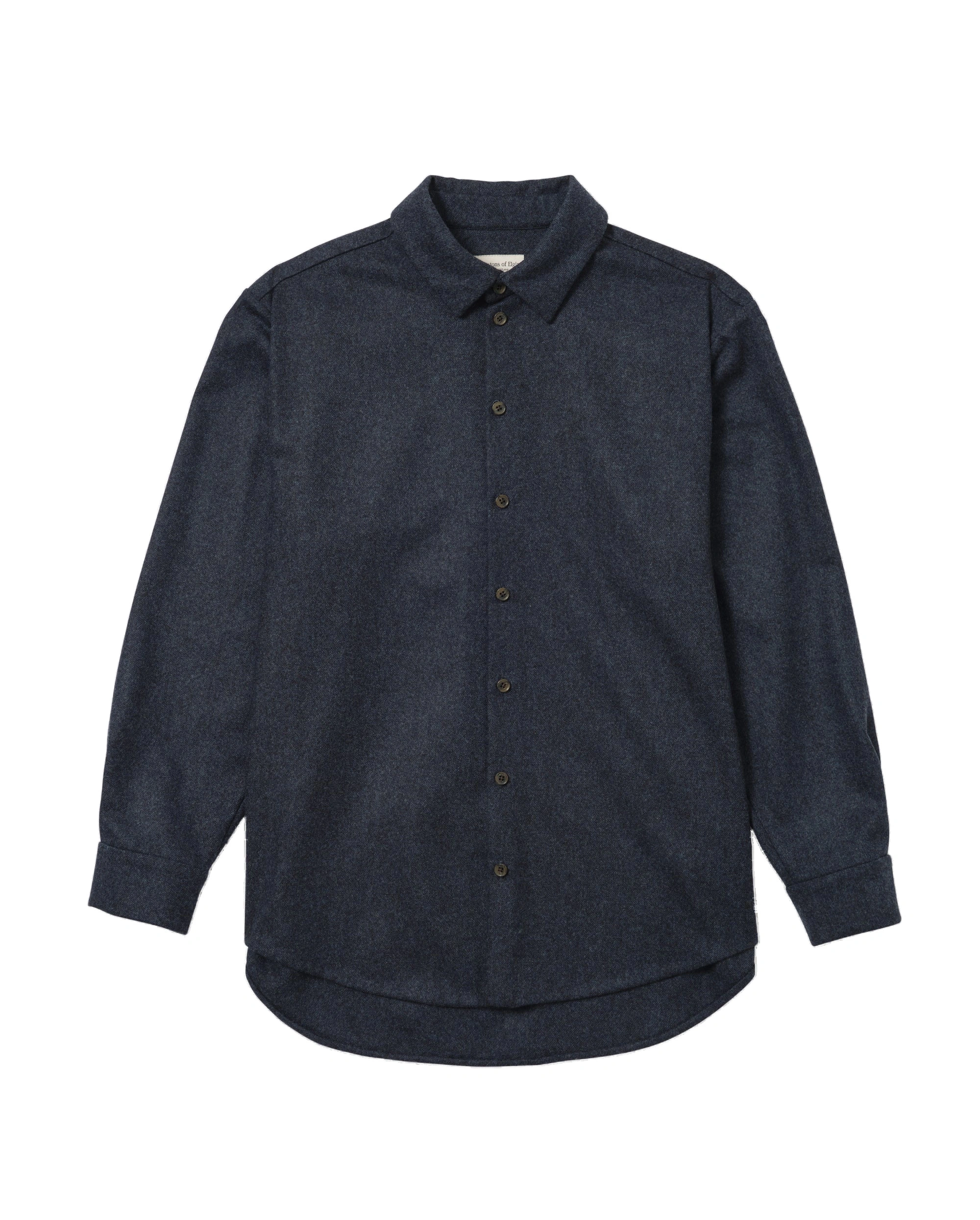 Johnstons of Elgin Corrie Indigo Twill Overshirt Johnstons of Elgin Corrie Indigo Twill Overshirt | Men Shirts | Coveti
