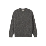 Johnstons of Elgin Craigie Dark Blue Lambswool Jumper | Men Knitwear | Coveti