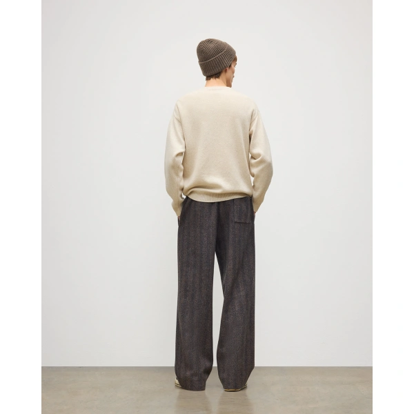 Johnstons of Elgin Craigie Natural Lambswool Jumper