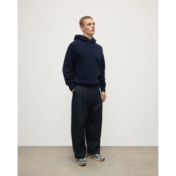 Johnstons of Elgin Dark Navy Cashmere Hoodie