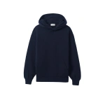 Johnstons of Elgin Dark Navy Cashmere Hoodie | Sweatshirts | Coveti