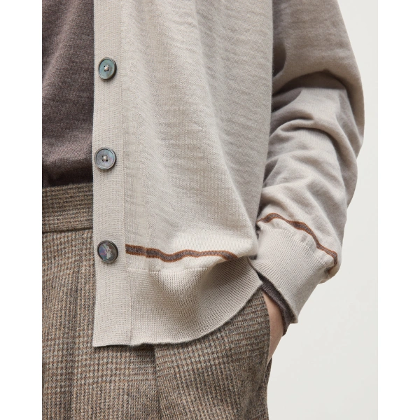 Johnstons of Elgin Effie Cream Superfine Cashmere Cardigan