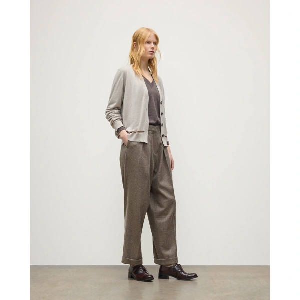 Johnstons of Elgin Effie Cream Superfine Cashmere Cardigan