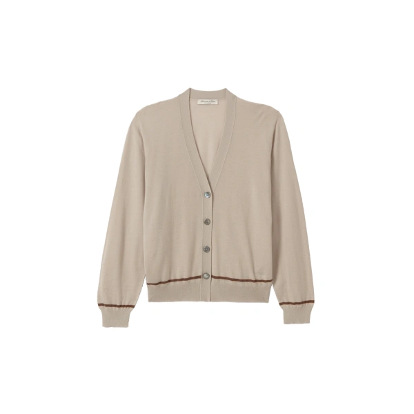 Johnstons of Elgin Effie Cream Superfine Cashmere Cardigan | Cardigan | Coveti