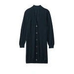 Johnstons of Elgin Elise Bottle Green Long Superfine Cashmere Cardigan | Cardigan | Coveti