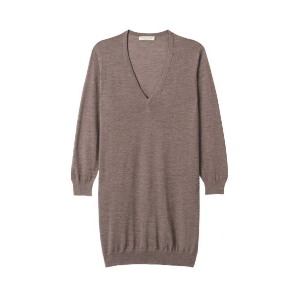Elise Brown Long Superfine Cashmere Jumper