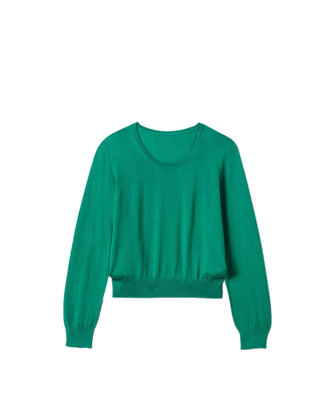 Johnstons of Elgin Ella Bright Green Superfine Cashmere Scoop Neck Jumper Johnstons of Elgin Ella Bright Green Superfine Cashmere Scoop Neck Jumper | Sweaters | Coveti