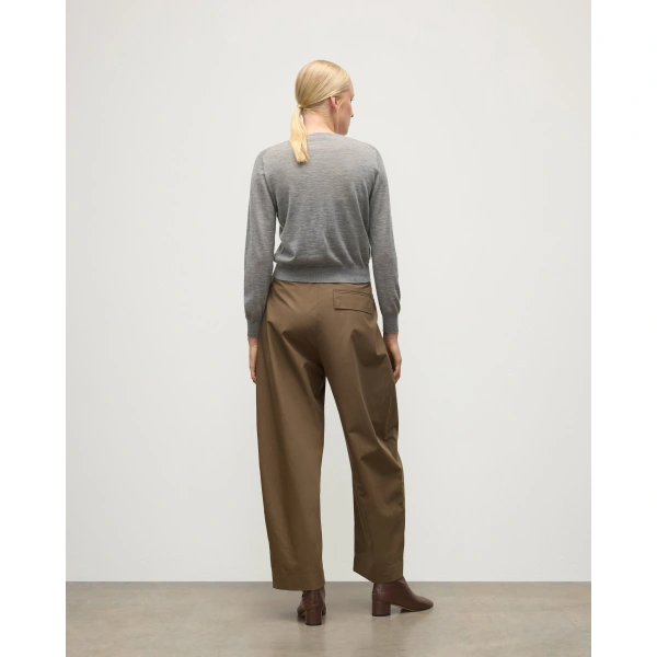 Johnstons of Elgin Ella Scoop Neck Superfine Cashmere Grey Jumper