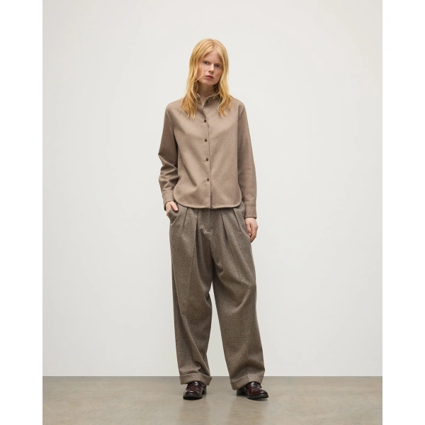 Johnstons of Elgin Etain Natural Shirt