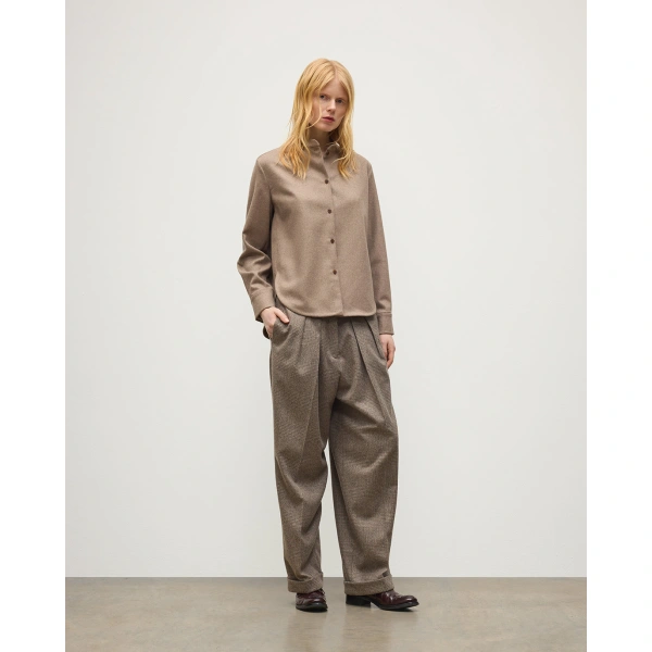 Johnstons of Elgin Etain Natural Shirt
