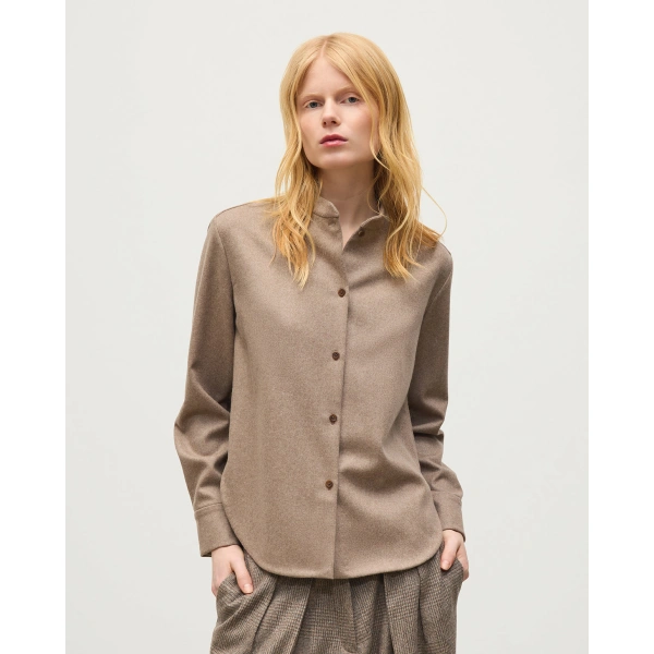 Johnstons of Elgin Etain Natural Shirt