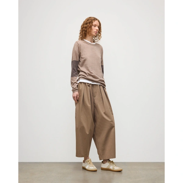 Johnstons of Elgin Euna Brown Superfine Cashmere T-Shirt