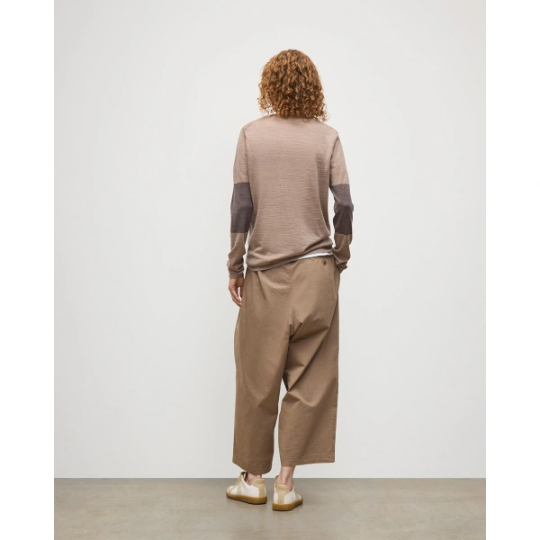 Johnstons of Elgin Euna Brown Superfine Cashmere T-Shirt