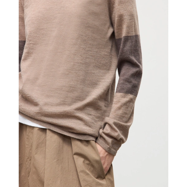 Johnstons of Elgin Euna Brown Superfine Cashmere T-Shirt