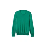 Johnstons of Elgin Fin Bright Green Superfine Cashmere Jumper | Men Knitwear | Coveti
