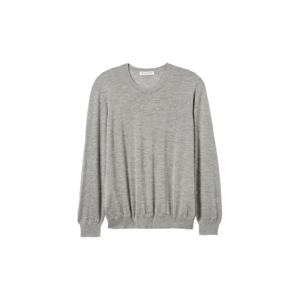 Fin Grey Superfine Cashmere Jumper
