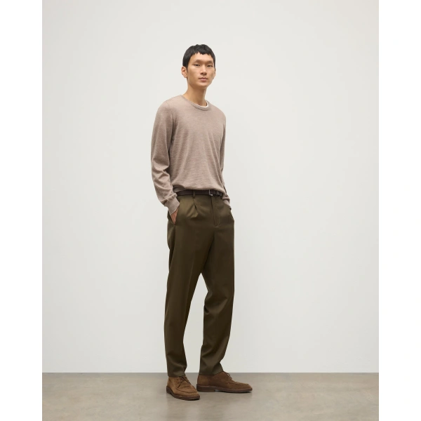 Johnstons of Elgin Fin Light Brown Superfine Cashmere Jumper