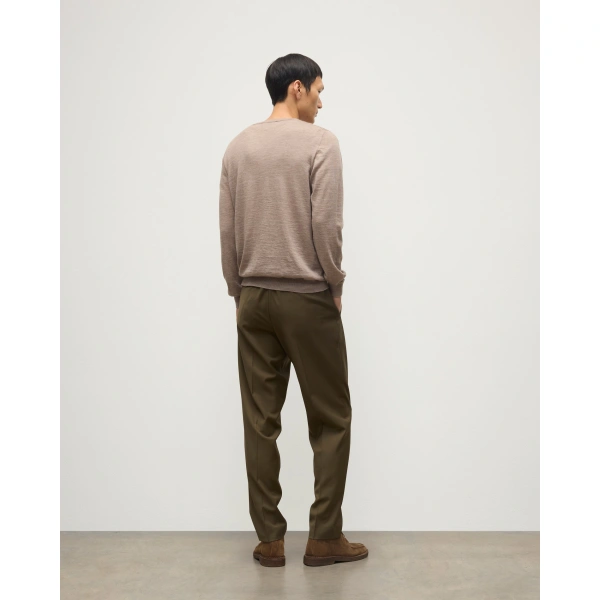 Johnstons of Elgin Fin Light Brown Superfine Cashmere Jumper