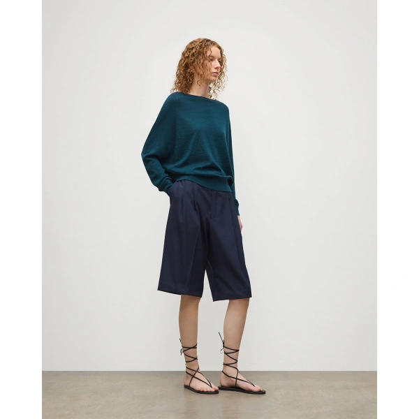 Johnstons of Elgin Finola Bottle Green Superfine Cashmere Jumper