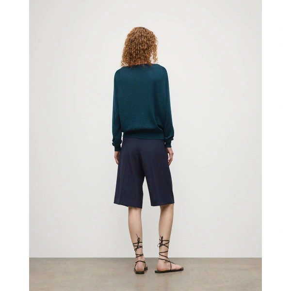 Johnstons of Elgin Finola Bottle Green Superfine Cashmere Jumper