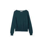 Johnstons of Elgin Finola Bottle Green Superfine Cashmere Jumper | Sweaters | Coveti