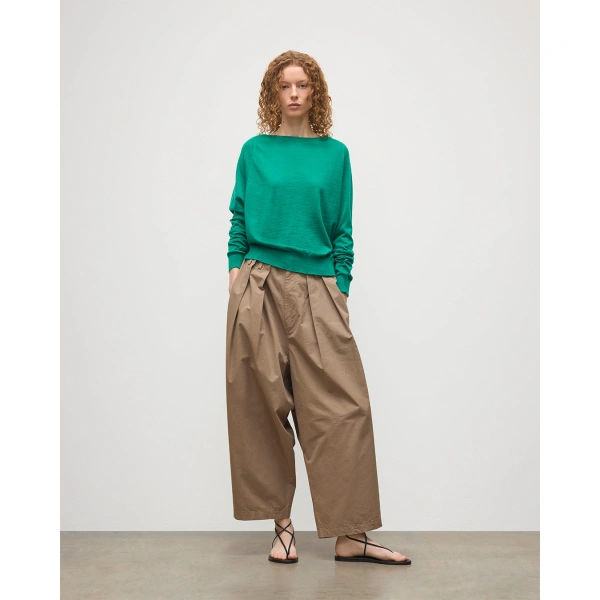 Johnstons of Elgin Finola Bright Green Superfine Cashmere Jumper