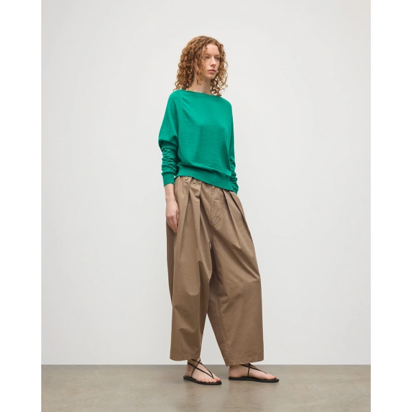 Johnstons of Elgin Finola Bright Green Superfine Cashmere Jumper