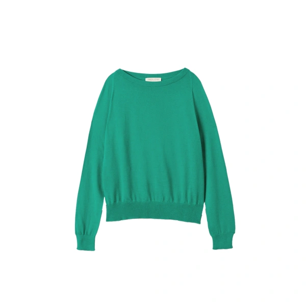 Finola Bright Green Superfine Cashmere Jumper