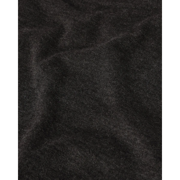 Johnstons of Elgin Finola Dark Grey Superfine Cashmere Jumper