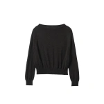 Johnstons of Elgin Finola Dark Grey Superfine Cashmere Jumper | Sweaters | Coveti