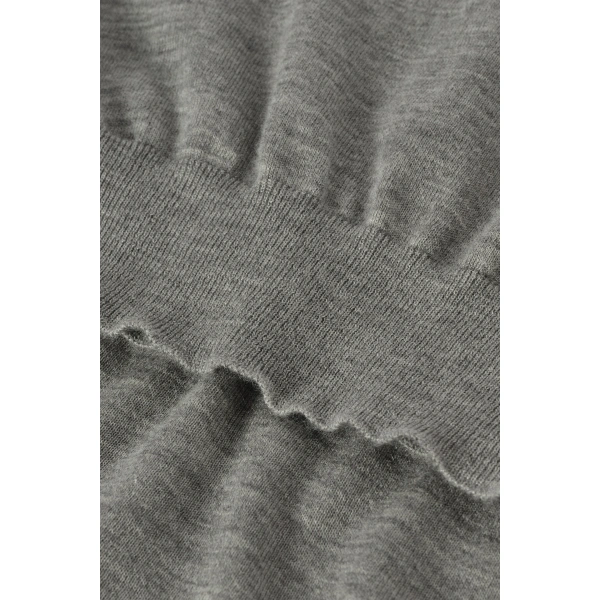 Johnstons of Elgin Finola Grey Superfine Cashmere Jumper