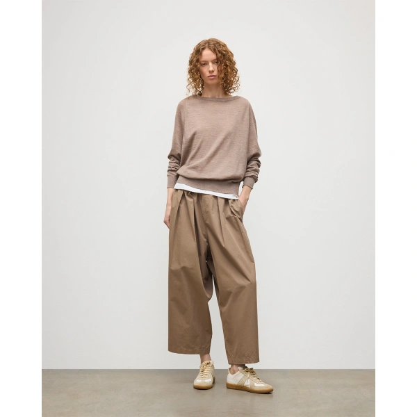 Johnstons of Elgin Finola Light Brown Superfine Cashmere Jumper