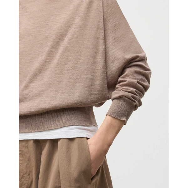Johnstons of Elgin Finola Light Brown Superfine Cashmere Jumper