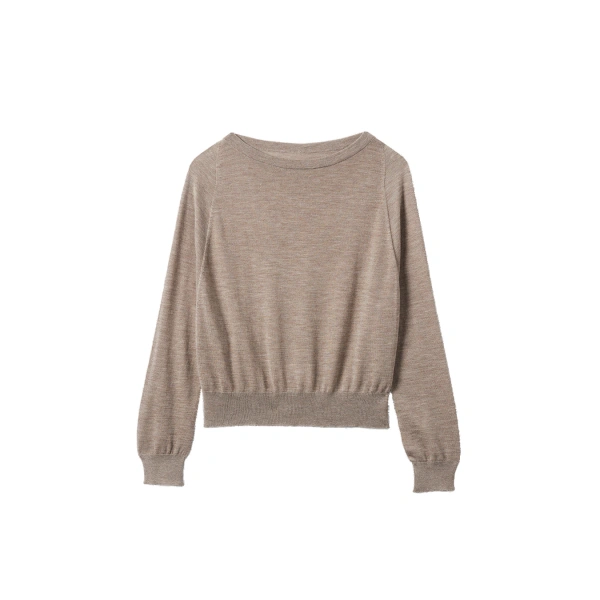 Finola Light Brown Superfine Cashmere Jumper